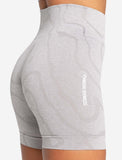 Womens-Sustainable Seamless Shorts / Cloud Grey