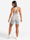 Womens-Sustainable Seamless Shorts / Cloud Grey
