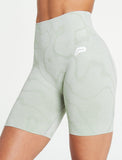 Sustainable Seamless Shorts / Sage Green-Shorts-Womens