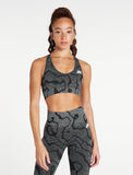 Sustainable Seamless Sports Bra / Black-Sports Bras-Womens