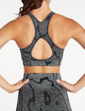 Sustainable Seamless Sports Bra / Black-Sports Bras-Womens