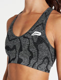 Sustainable Seamless Sports Bra / Black-Sports Bras-Womens