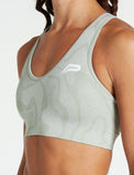 Sustainable Seamless Sports Bra / Sage Green-Sports Bras-Womens